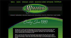 Desktop Screenshot of mjsigncraft.com