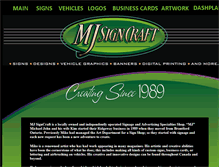 Tablet Screenshot of mjsigncraft.com